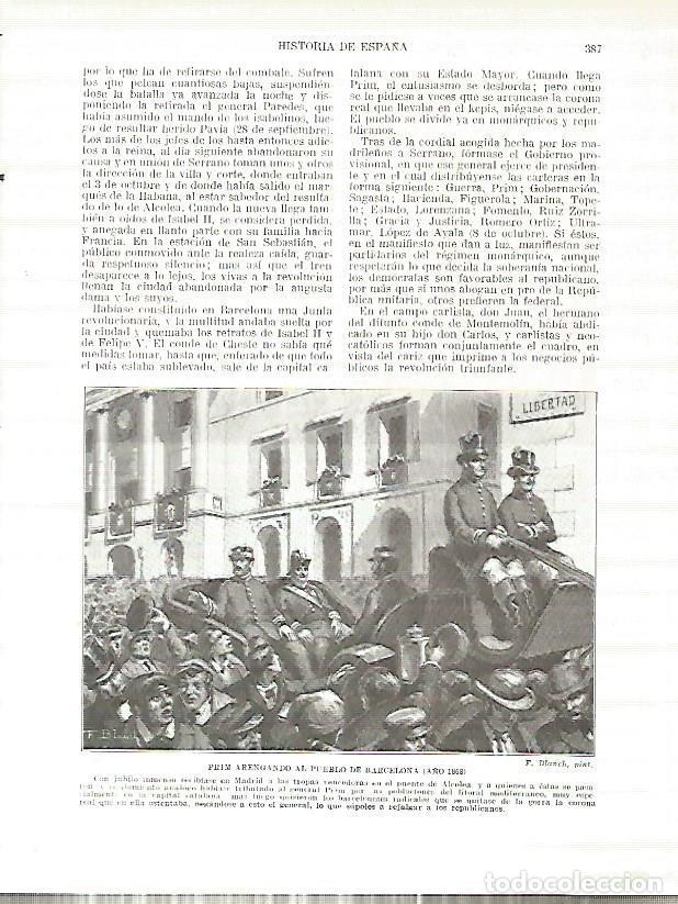 Postkarten: LAMINA 9320: Prim en Barcelona en 1868 - Manuel Rodriguez Codola