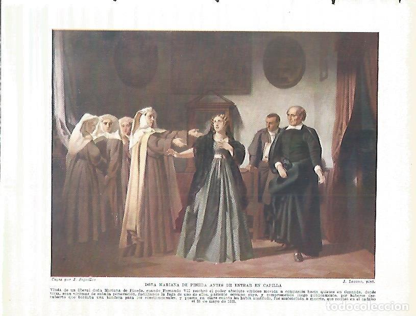 Postcards: LAMINA 9287: Mariana de Pineda antes de entrar en capilla - Manuel Rodriguez Codola