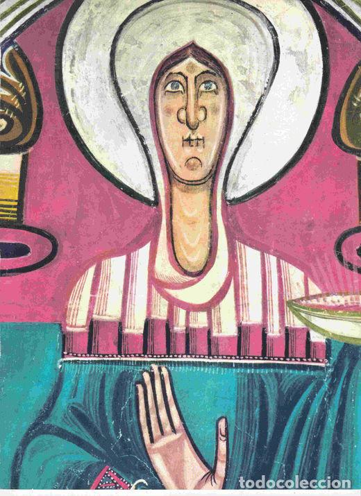 Postcards: LAMINA 6594: Virgen Maria detalle de un fresco - Varios