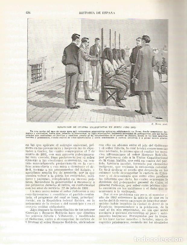 Cartoline: LAMINA 9341: Ejecucion de cuatro anarquistas en Jerez en 1892 - Manuel Rodriguez Codola