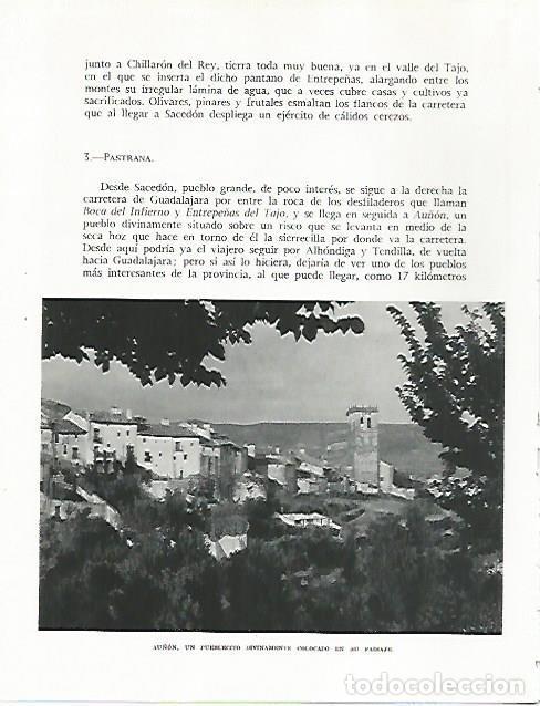 Postales: LAMINA 8875: Vista de Aullon Guadalajara - G. Gomez de la Serna