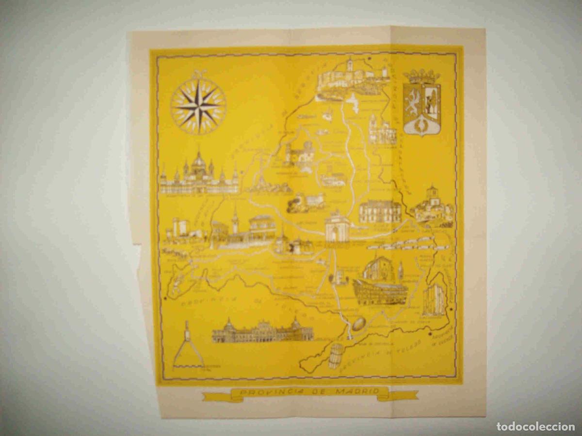Postales: LAMINA 8883: Mapa de la provincia de Madrid - G. Gomez de la Serna
