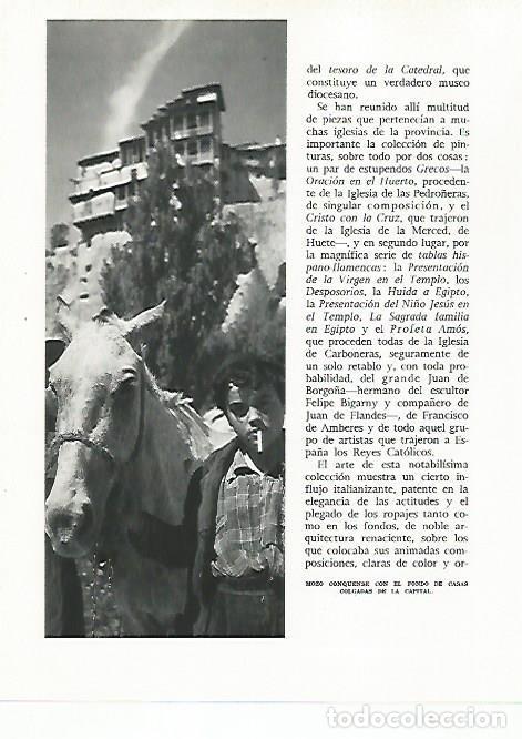 Postales: LAMINA 8900: Vista de las Casas Colgadas de Cuenca - G. Gomez de la Serna