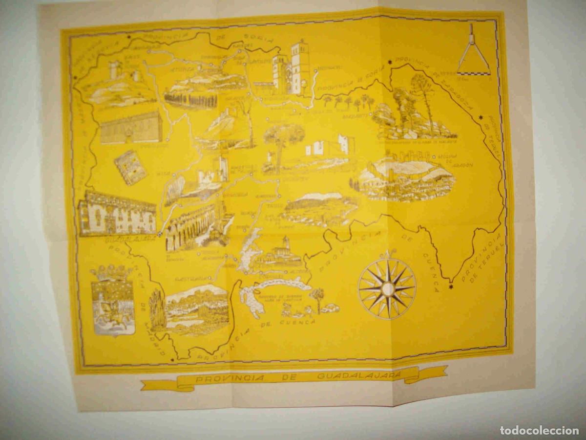 Postales: LAMINA 8886: Mapa de la provincia de Guadalajara - G. Gomez de la Serna