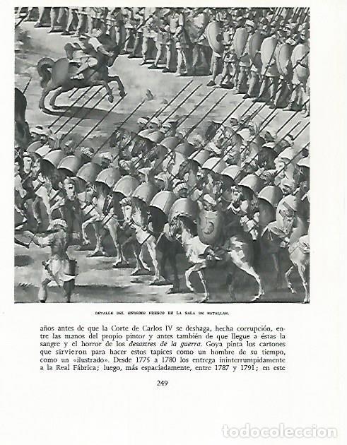 Postales: LAMINA 8951: Detalle del fresco de la Sala de las Batallas de El Escorial - G. Gomez de la Serna