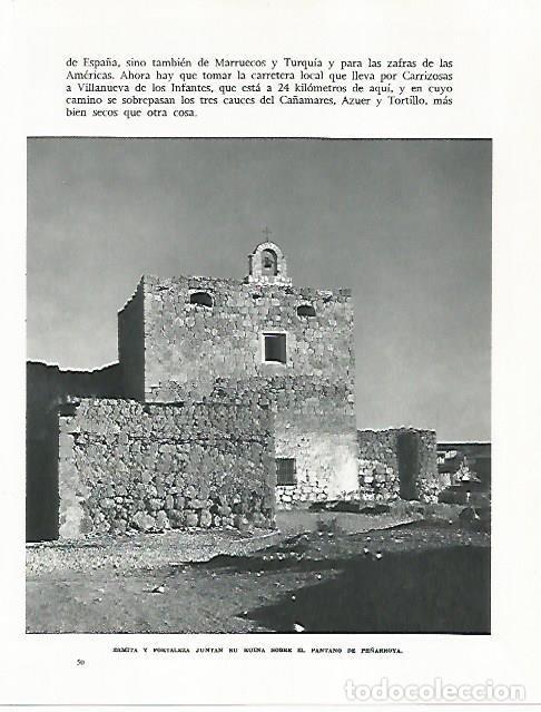 Postales: LAMINA 9076: Ermita sobre el pantano de Pe&ntilde;arroya - G. Gomez de la Serna