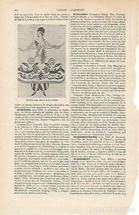 Cartoline: LAMINA ESPASA 12445: Scherezade dibujo de L. Bakst - Varios