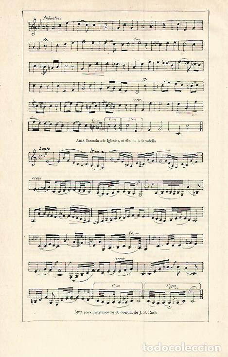 Postales: LAMINA ESPASA 12769: Aria para instrumentos de cuerda por J.S. Bach - Varios