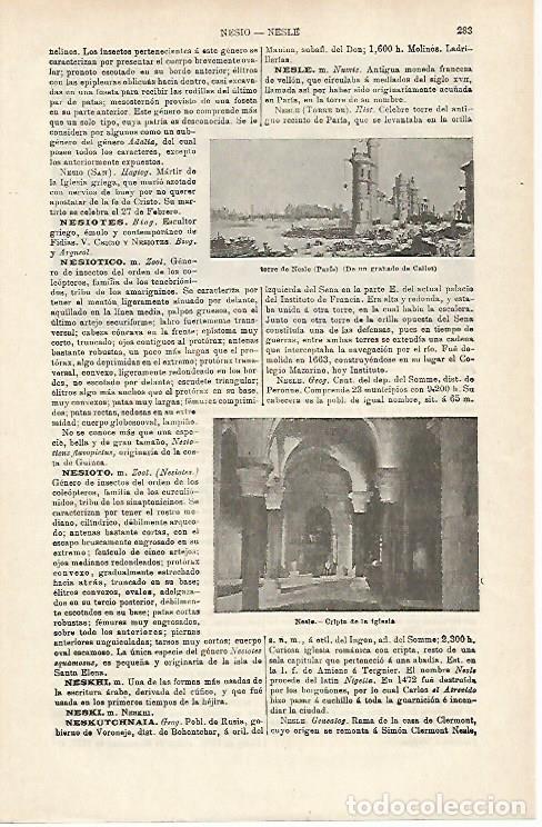 Postais: LAMINA ESPASA 20118: Torre de Nesle en Paris - Varios