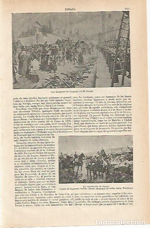 Postkarten: LAMINA ESPASA 19974: Los defensores de Zaragoza - Varios