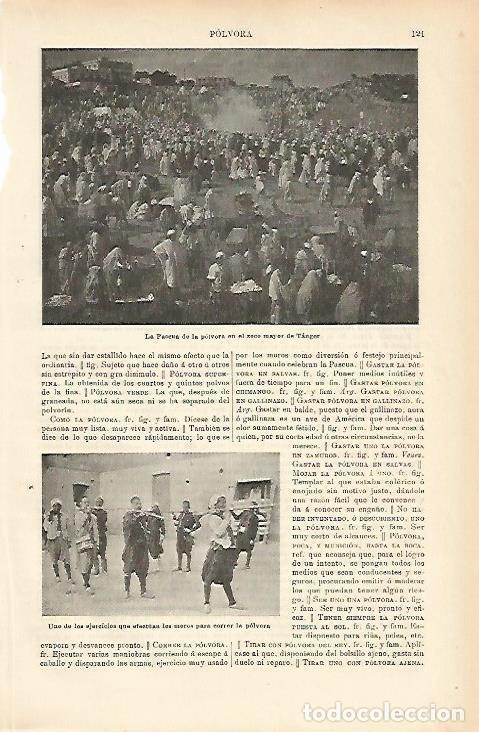 Postkarten: LAMINA ESPASA 10456: La Pascua de la polvora en Tanger Marruecos - Varios