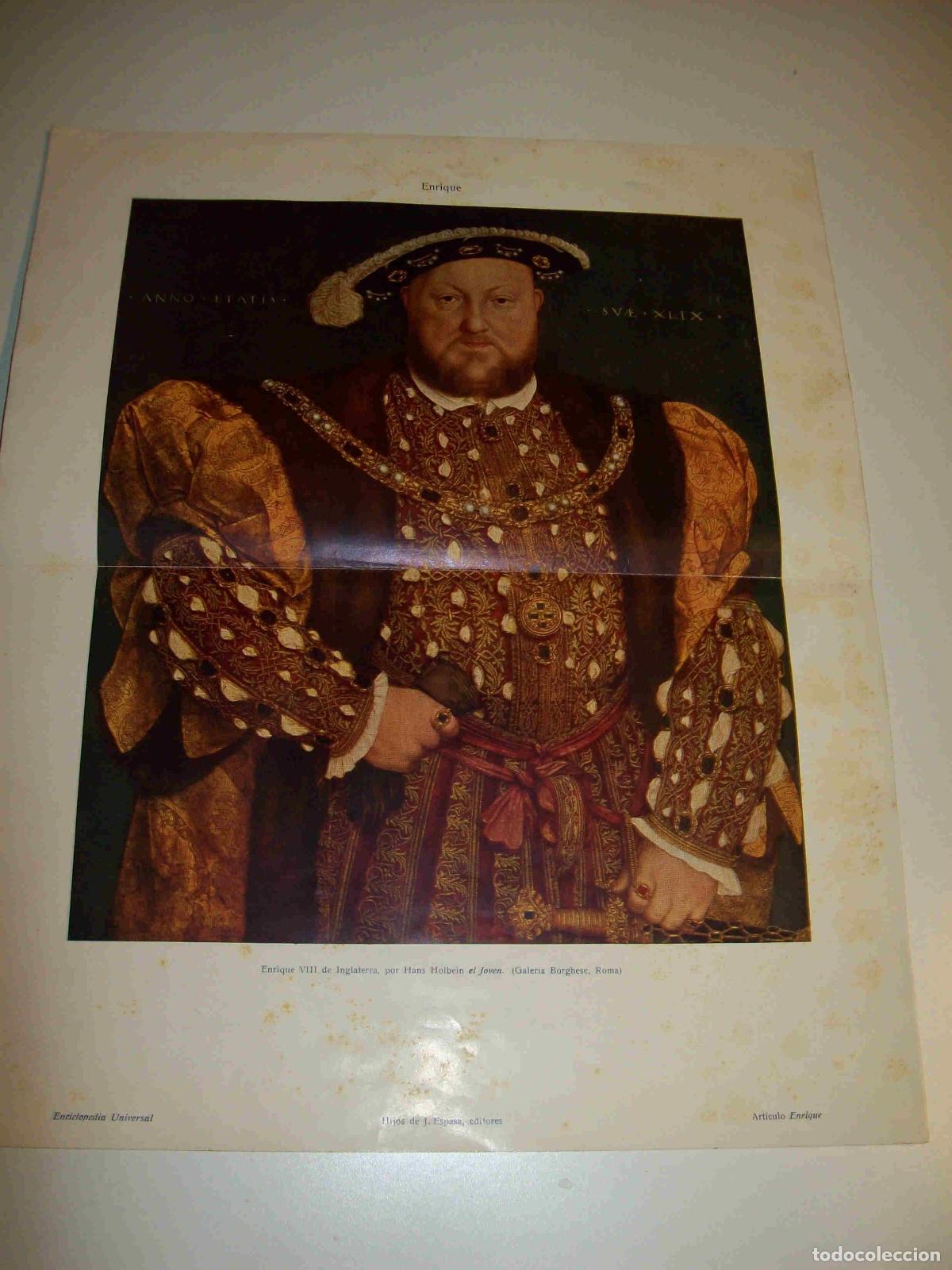 Cartoline: LAMINA ESPASA 18782: Enrique VIII de Inglaterra - Varios