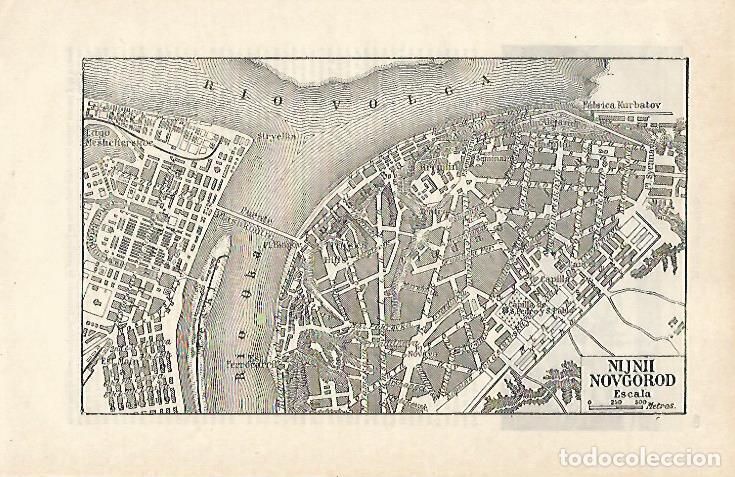 Postkarten: LAMINA ESPASA 20171: Plano de Nijni Novgorod - Varios
