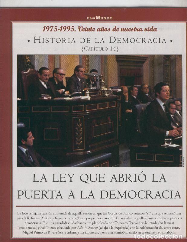 Postales: Historia de la Democracia 1975-1995: fasciculo numero 14: La ley que abrio la puerta a la democracia