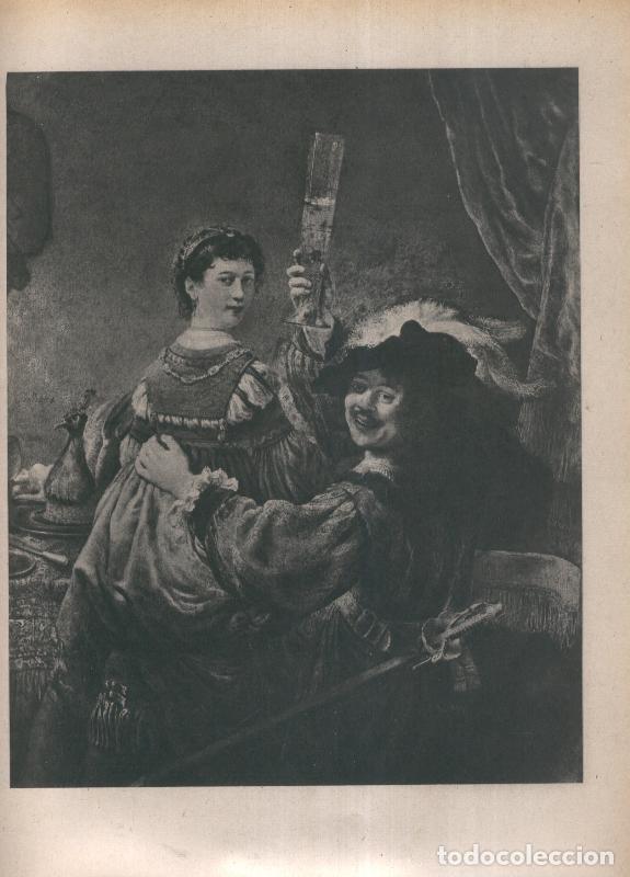 Cartoline: Rembrandt lamina 024: El artista con Saskia - Varios