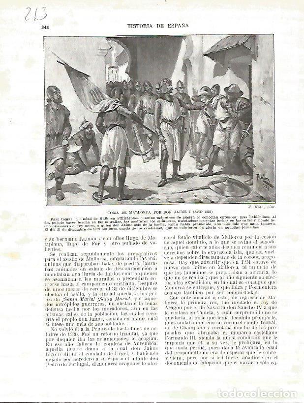 Postkarten: LAMINA 4726: Toma de Mallorca por Jaume I - Manuel Rodriguez Codola