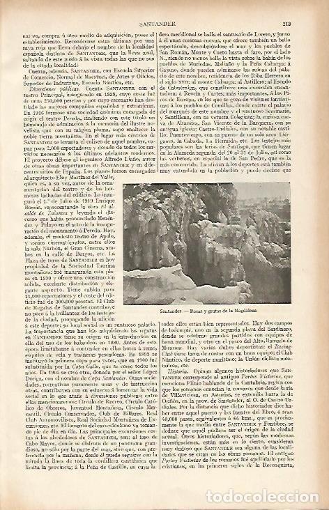 Cartoline: LAMINA ESPASA 19430: Grutas de la Magdalena en Santander - Varios