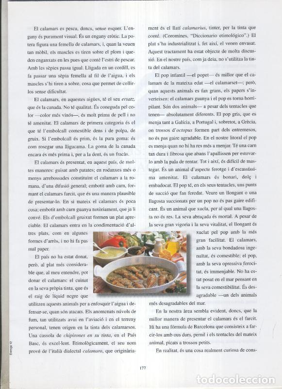 Postales: Josep Pla: El que hem menjat: fasciculo pagina 177 a 192 - Varios