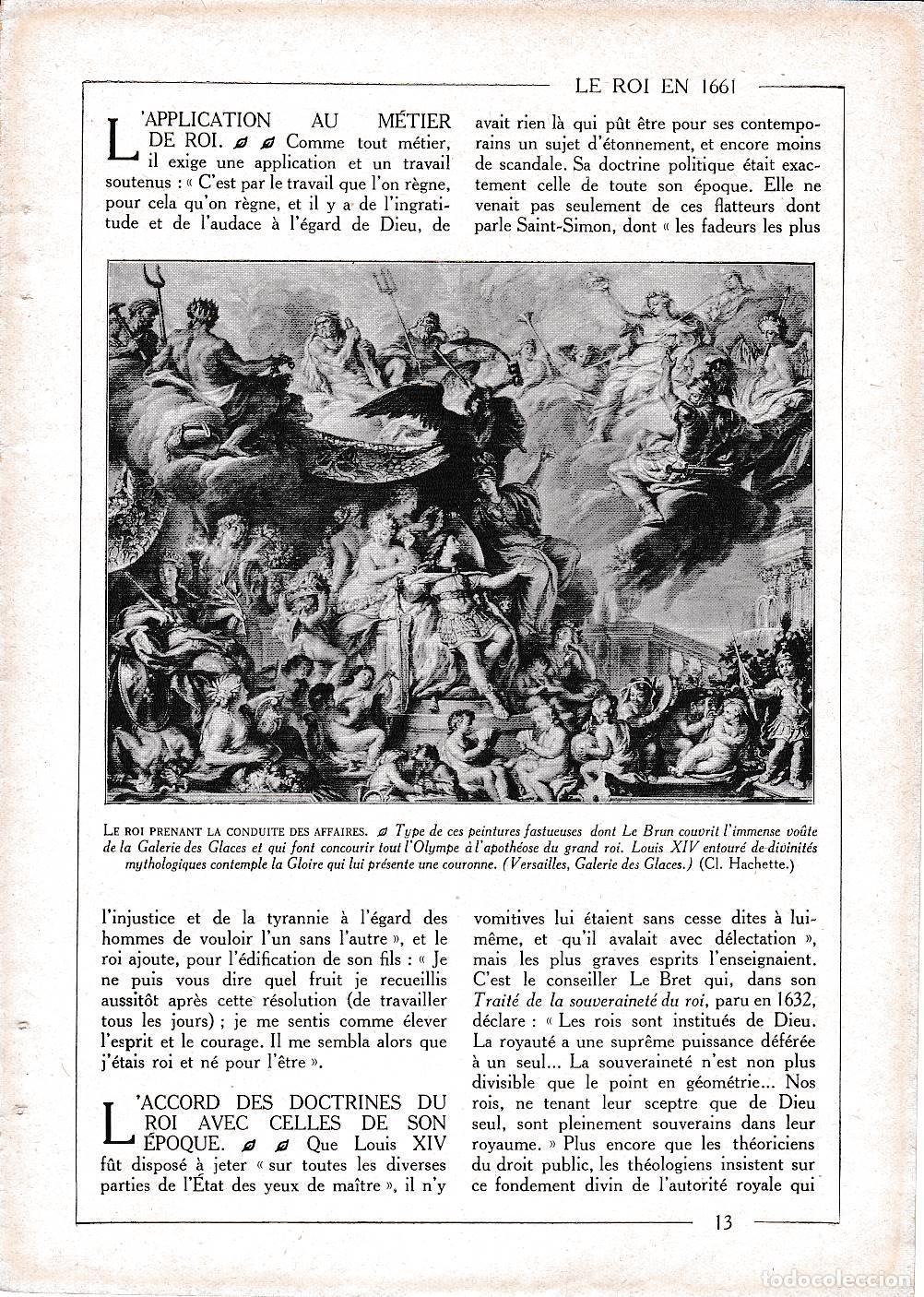 Cartoline: LAMINA 30075: Le roi prenant la conduite des affaires par Le Brun - Librairie Hachette