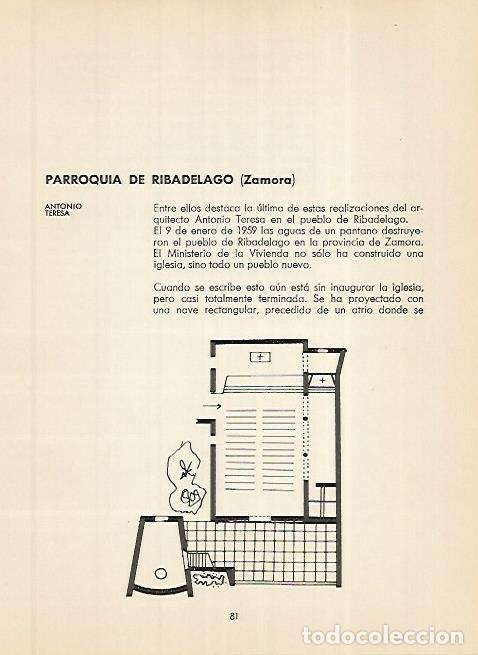Postcards: LAMINA 3620: Planta de la Parroquia de Ribadelago. Zamora - A. Fernandez Arenas