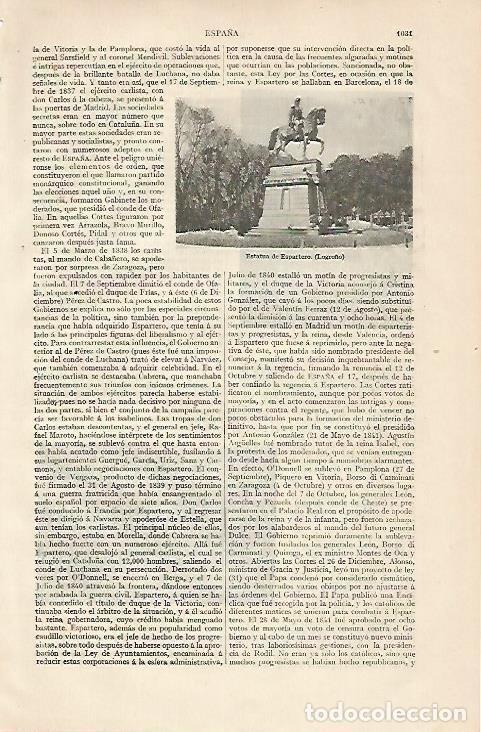 Postkarten: LAMINA ESPASA 10313: Estatua de Espartero en Logro&ntilde;o - Varios