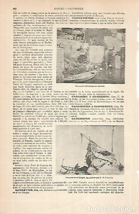 Postkarten: LAMINA ESPASA 24851: El Ganges en Benares - Varios