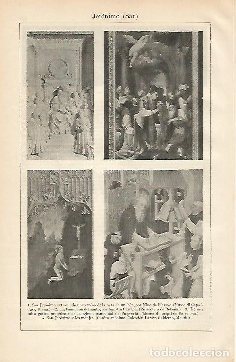 Postais: LAMINA ESPASA 6216: Obras representando a San Jeronimo - Varios Autores