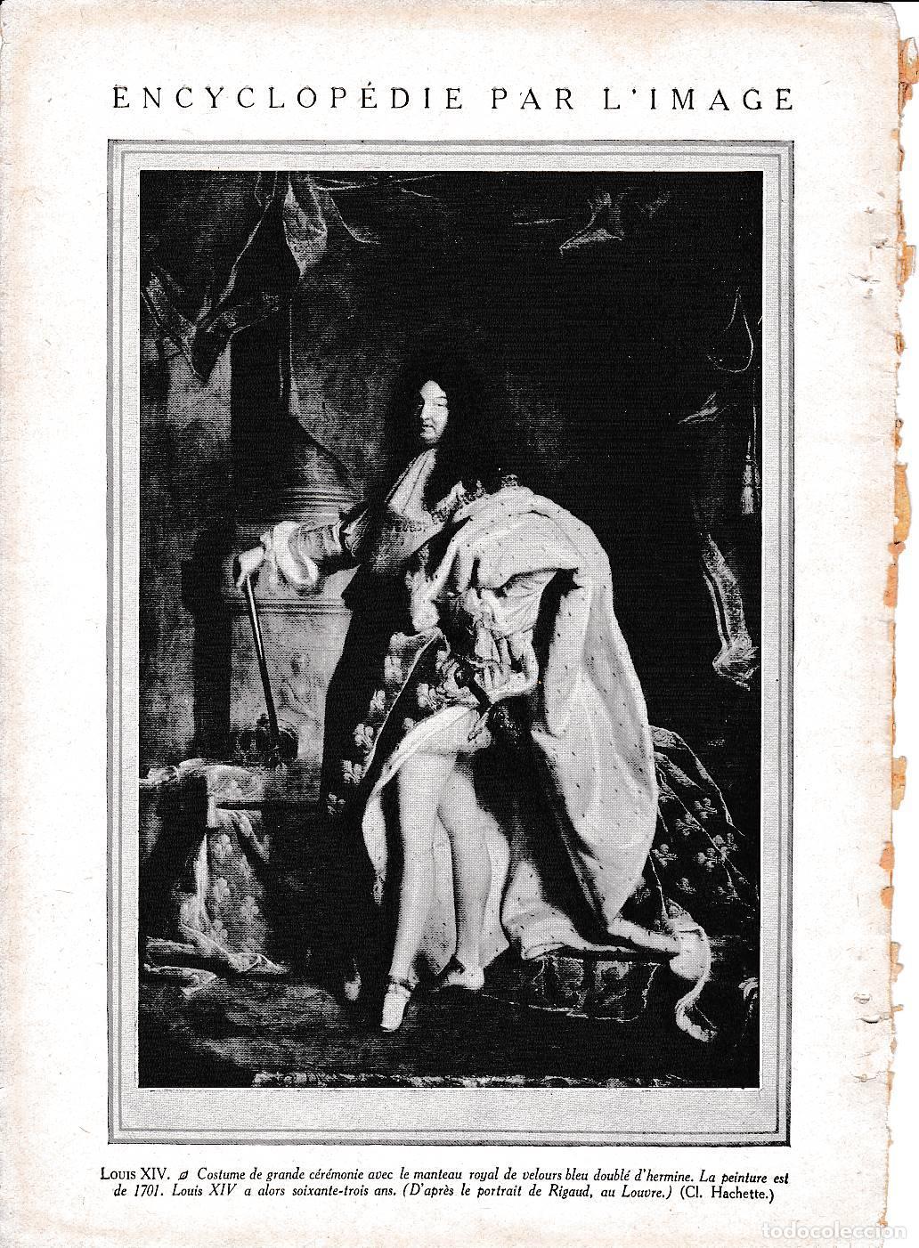 Cartoline: LAMINA 30069: Louis XIV - Librairie Hachette