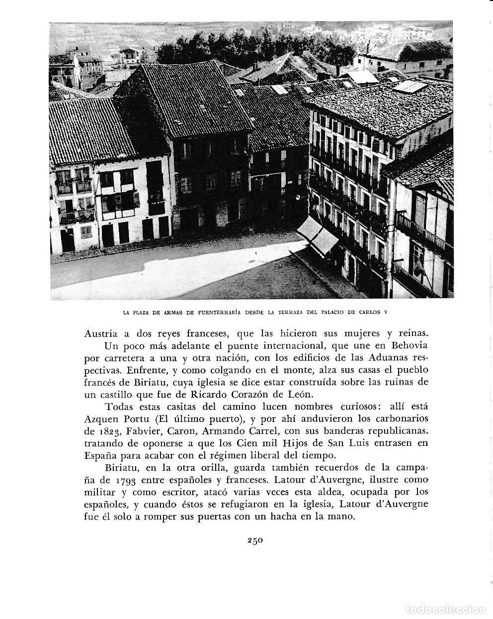 Postkarten: LAMINA 6194: Plaza de armas de Fuenterrabia desde palacio Carlos V - Pio Baroja