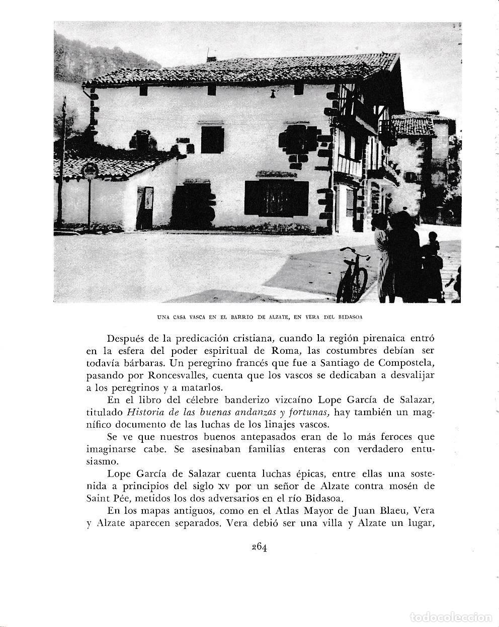 Cartoline: LAMINA 6199: Casa vasca en barrio de Alzate en Vega del Bidasoa - Pio Baroja
