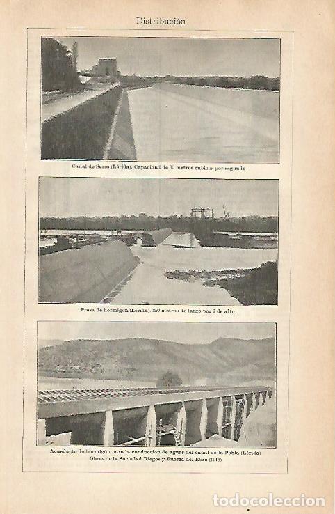 Postkarten: LAMINA ESPASA 3084: Instalaciones electrica en Lleida - Varios Autores