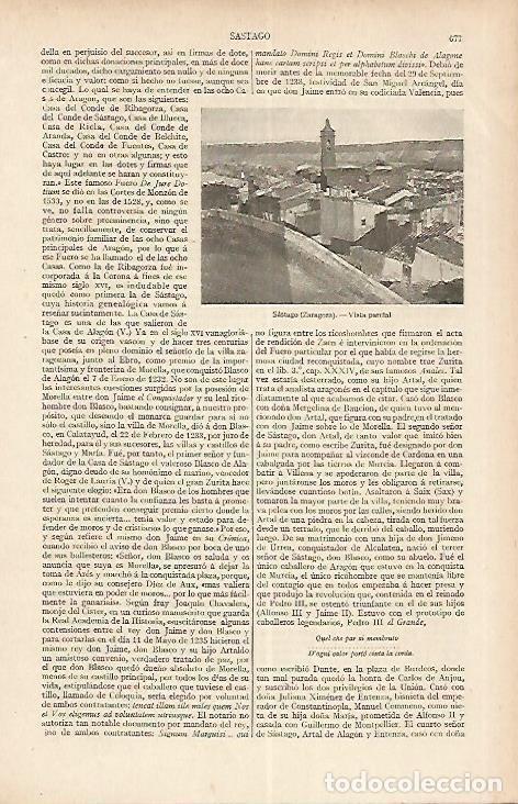 Cartoline: LAMINA ESPASA 19565: Sastago Zaragoza - Varios