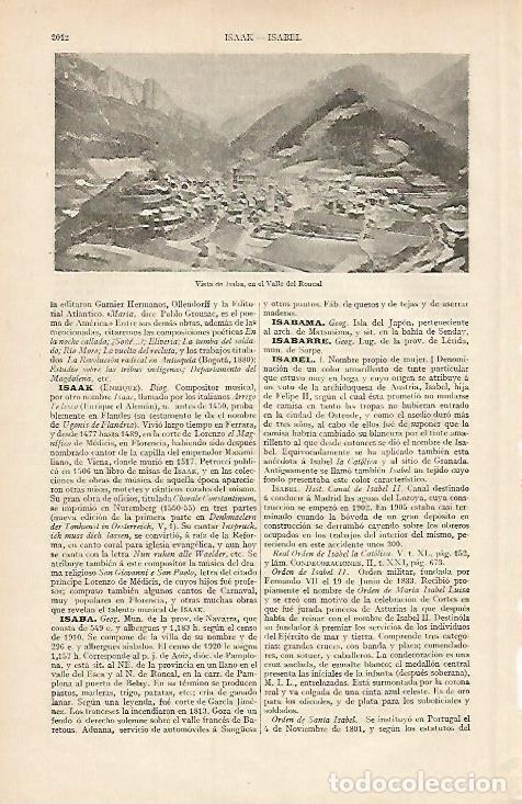 Postcards: LAMINA ESPASA 7234: Vista de Isaba Navarra - Varios