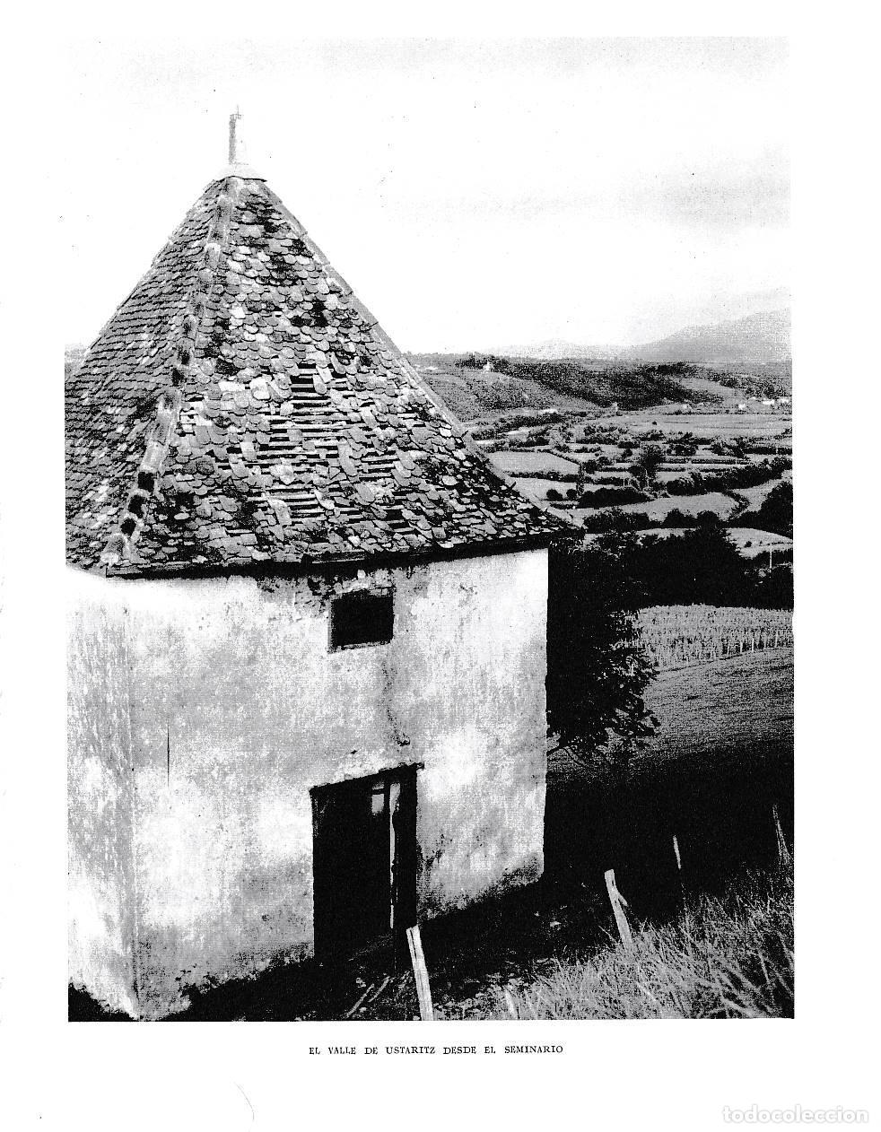 Postcards: LAMINA 6269: Valle de Ustaritz desde el seminario - Pio Baroja