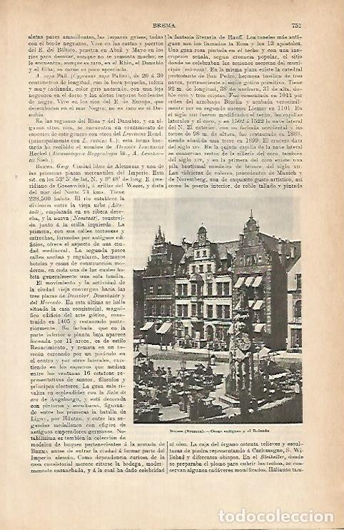 Postcards: LAMINA ESPASA 11667: Casas antiguas de Bremen - Varios