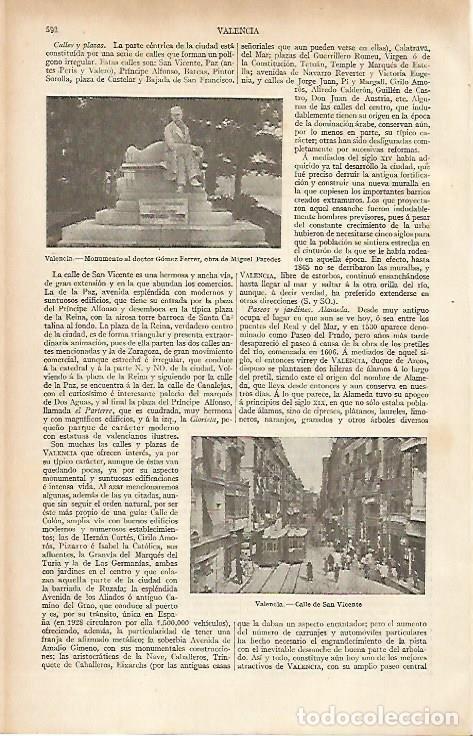 Postcards: LAMINA ESPASA 4719: Vistas de Valencia - Varios Autores