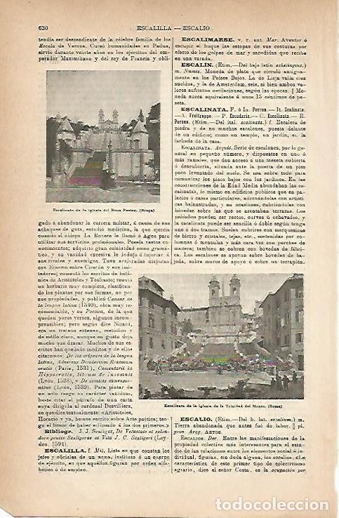 Postcards: LAMINA ESPASA 18858: Escalinata de la iglesia del Buen Pastor de Praga - Varios
