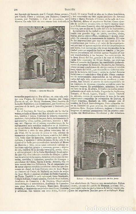 Cartoline: LAMINA ESPASA 20412: Arco de Ricardo en Trieste Italia - Varios