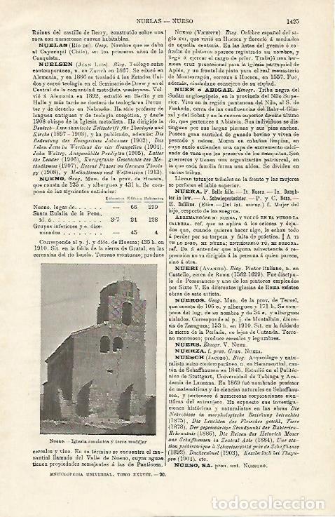 Postkarten: LAMINA ESPASA 20310: Iglesia de Nueno Huesca - Varios