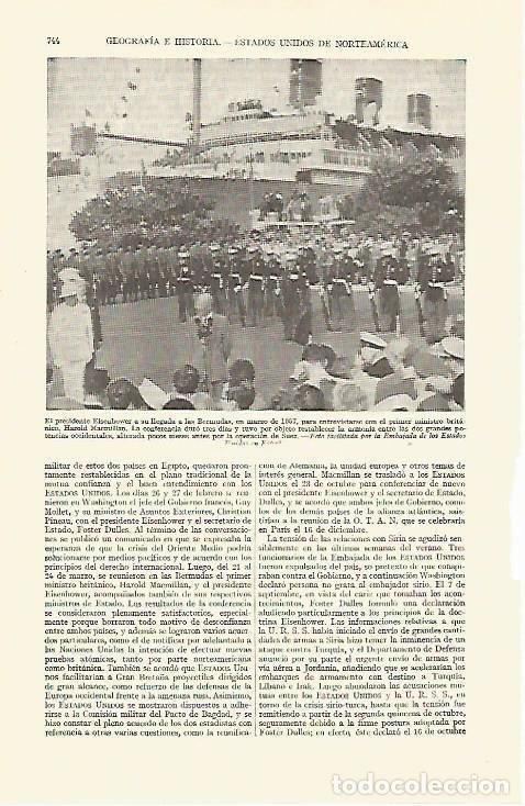 Cartoline: LAMINA ESPASA 21725: Eisenhower en Las Bahamas en 1957 - Varios