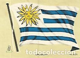Postkarten: CROMO COLECCION UNIVERSAL 2038: BANDERA URUGUAY. Numero 371 - Varios
