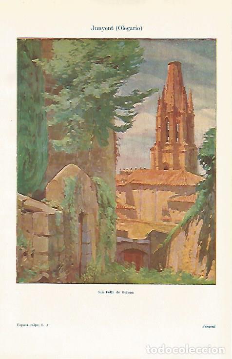 Postkarten: LAMINA ESPASA 21124: San Feliz de Girona por O. Junyent - Varios