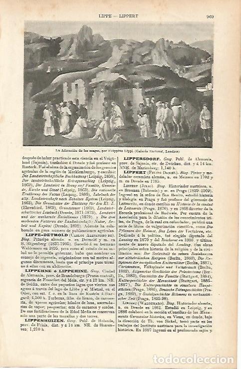 Cartoline: LAMINA ESPASA 25738: La Adoracion de los Magos por Lippi - Varios