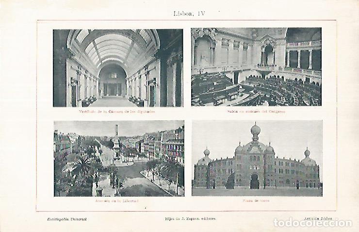 Postales: LAMINA ESPASA 25761: Lisboa - Varios