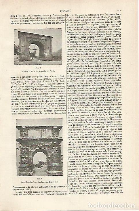 Postkarten: LAMINA ESPASA 20467: Arco de Augussto en Aosta y de Trajano en Benevento - Varios