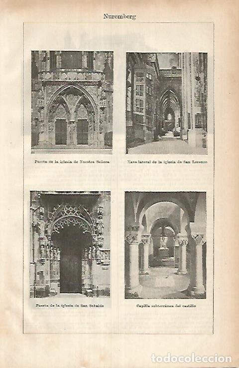 Postkarten: LAMINA ESPASA 25861: Vistas de Nuremberg - Varios