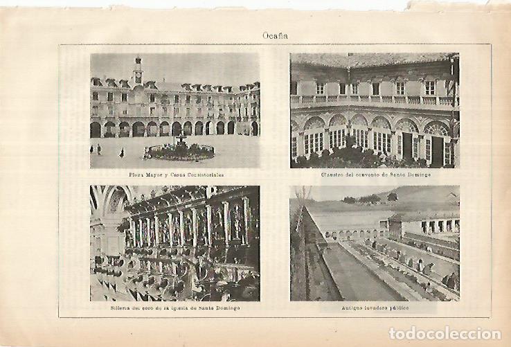 Cartes Postales: LAMINA ESPASA 25925: Vistas de Oca&ntilde;a Toledo - Varios