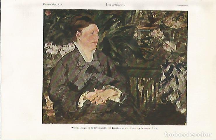 Postkarten: LAMINA ESPASA 20822:Madame Manet en su invernaculo por Manet - Varios