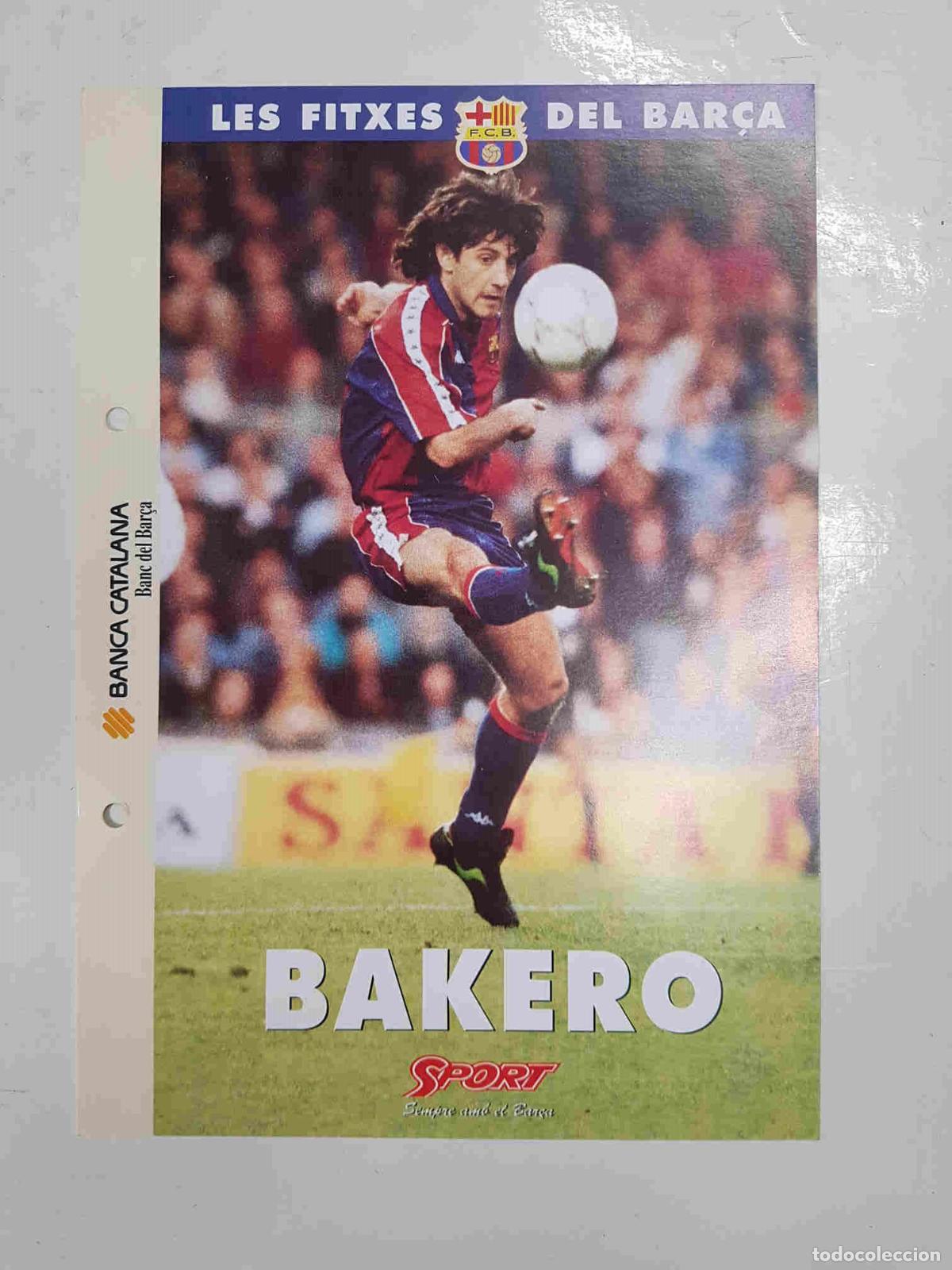 Postkarten: Bakero: Ficha perteneciente a Les fitxes del bar&ccedil;a del diario Sport