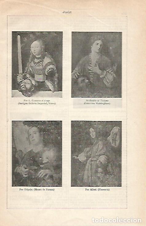 Postkarten: LAMINA ESPASA 21100: Judit por Cranach Tiziano Tiepolo y Allori - Varios